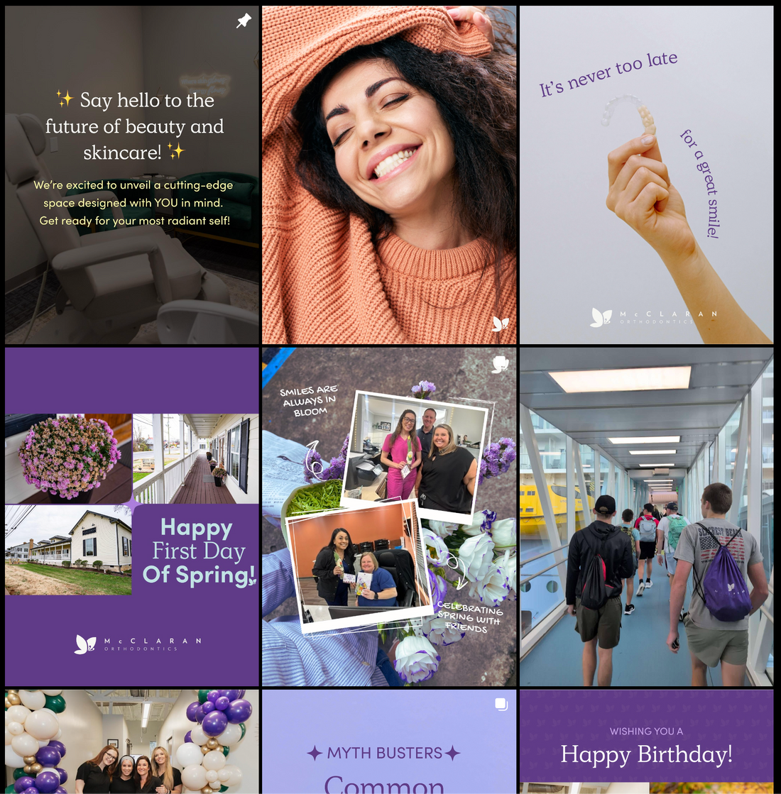 Social Media Management Performance for McClaran Orthodontics
