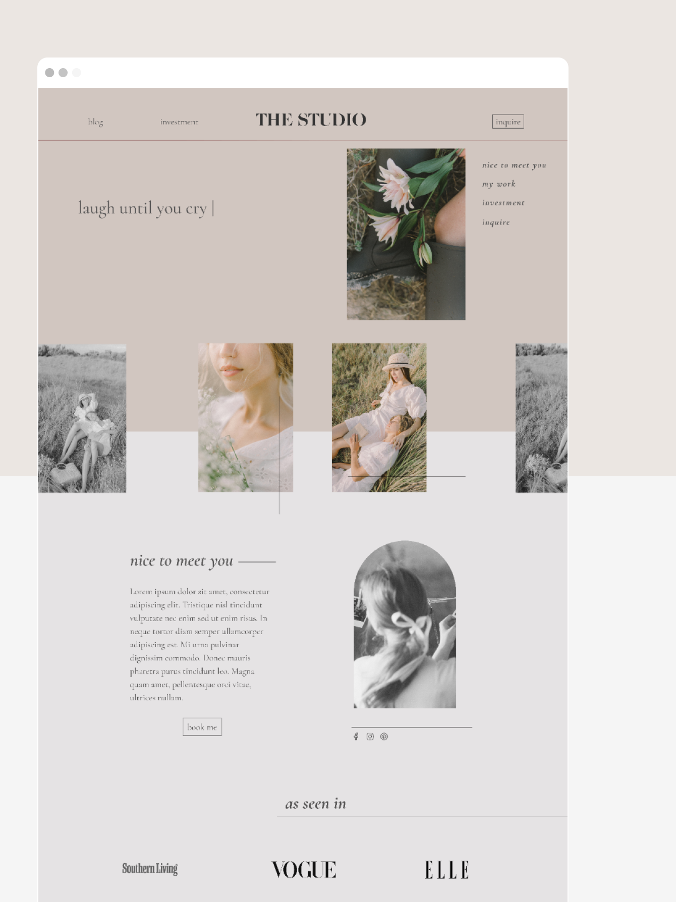 The Studio | Squarespace Template